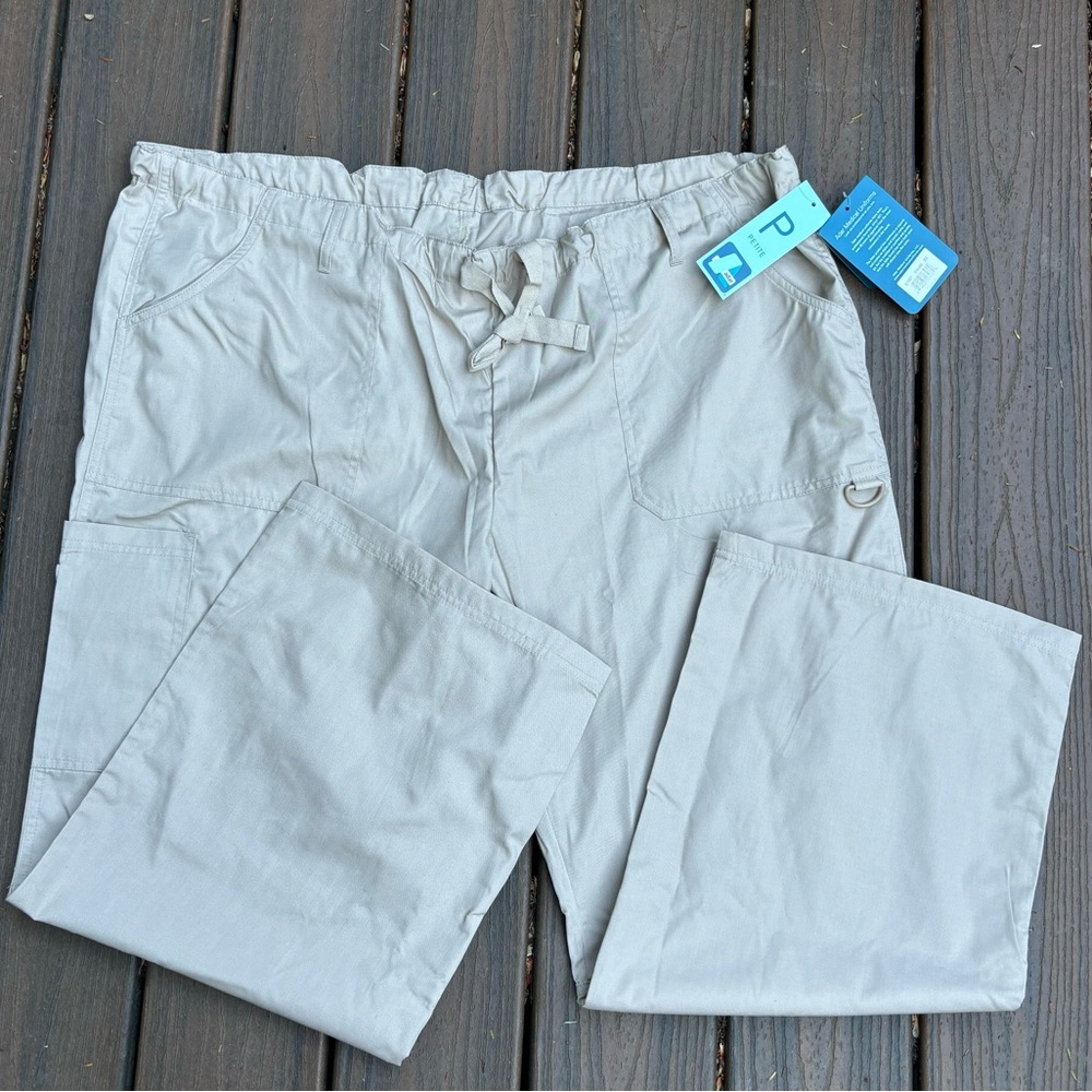 🌼 Adar Elastic & Drawstring Waist Scrub Pants 🌼